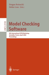 Cover image: Model Checking Software 1st edition 9783540434771
