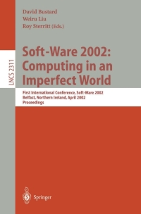 Omslagafbeelding: Soft-Ware 2002: Computing in an Imperfect World 1st edition 9783540434818