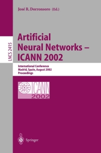 Titelbild: Artificial Neural Networks — ICANN 2002 1st edition 9783540440741