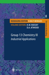 Cover image: Group 13 Chemistry III 1st edition 9783540441052