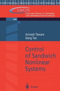 Cover image: Control of Sandwich Nonlinear Systems 9783540441151