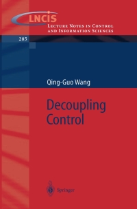 Titelbild: Decoupling Control 9783540441281