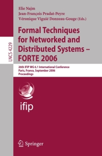 Cover image: Formal Techniques for Networked and Distributed Systems - FORTE 2006 1st edition 9783540462194