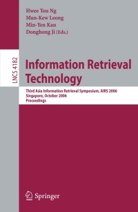 Cover image: Information Retrieval Technology 1st edition 9783540457800