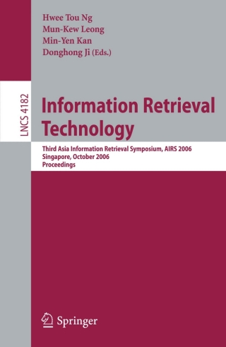Imagen de portada: Information Retrieval Technology 1st edition 9783540457800