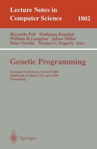 Imagen de portada: Genetic Programming 1st edition 9783540673392