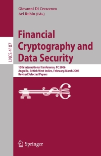 Titelbild: Financial Cryptography and Data Security 1st edition 9783540462552