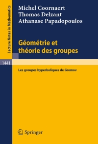 Imagen de portada: Geometrie et theorie des groupes 9783540529774