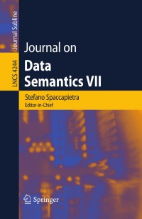 Cover image: Journal on Data Semantics VII 1st edition 9783540463290