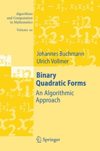 Cover image: Binary Quadratic Forms 9783540463672