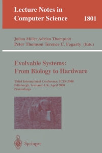 Imagen de portada: Evolvable Systems: From Biology to Hardware 1st edition 9783540673385