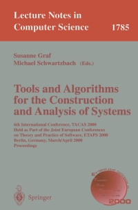 Cover image: Tools and Algorithms for the Construction and Analysis of Systems 1st edition 9783540672821