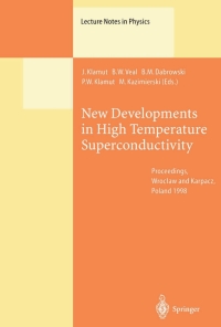Cover image: New Developments in High Temperature Superconductivity 1st edition 9783540671886