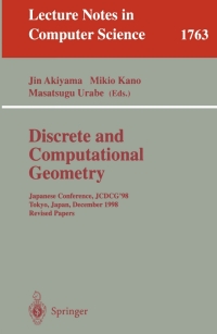 Cover image: Discrete and Computational Geometry 1st edition 9783540671817