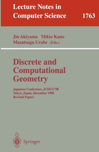 Imagen de portada: Discrete and Computational Geometry 1st edition 9783540671817