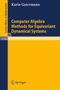 Titelbild: Computer Algebra Methods for Equivariant Dynamical Systems 9783540671619