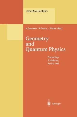 Cover image: Geometry and Quantum Physics 1st edition 9783540671121