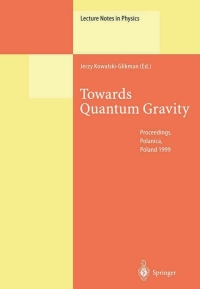 Titelbild: Towards Quantum Gravity 1st edition 9783540669104