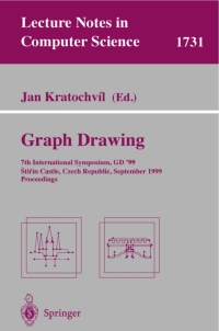 Imagen de portada: Graph Drawing 1st edition 9783540669043