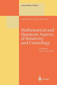 Cover image: Mathematical and Quantum Aspects of Relativity and Cosmology 1st edition 9783540668657