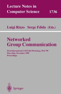 Cover image: Networked Group Communication 1st edition 9783540667827