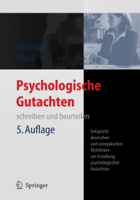 Cover image: Psychologische Gutachten 5th edition 9783540468370