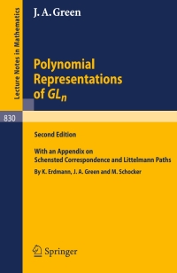 Cover image: Polynomial Representations of GL_n 2nd edition 9783540469445
