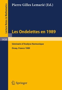 صورة الغلاف: Les Ondelettes en 1989 1st edition 9783540529323