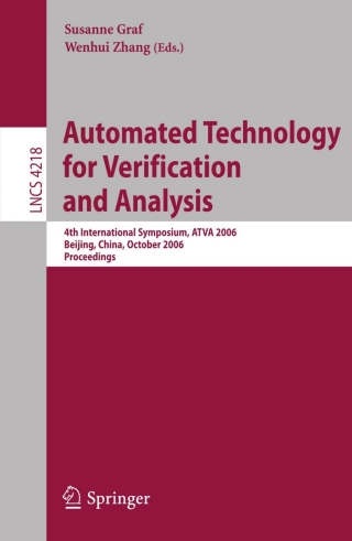 Cover image: Automated Technology for Verification and Analysis 1st edition 9783540472377