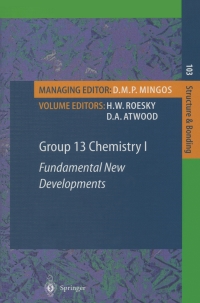 Imagen de portada: Group 13 Chemistry I 1st edition 9783540436157