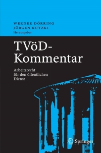 Cover image: TVöD-Kommentar 1st edition 9783540279952