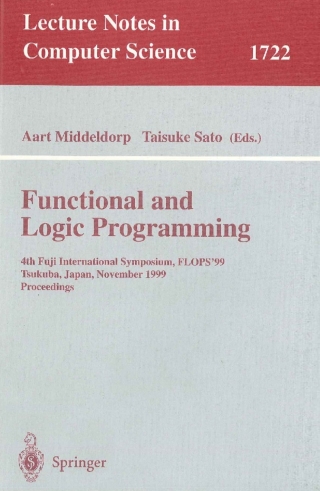 Cover image: Functional and Logic Programming 1st edition 9783540666776