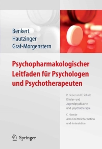 Imagen de portada: Psychopharmakologischer Leitfaden für Psychologen und Psychotherapeuten 9783540479574