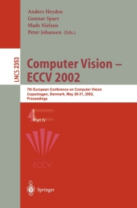 Cover image: Computer Vision - ECCV 2002 1st edition 9783540437482