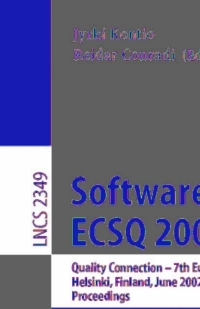 Imagen de portada: Software Quality - ECSQ 2002 1st edition 9783540437499