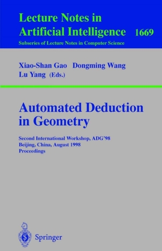 Cover image: Automated Deduction in Geometry 1st edition 9783540666721