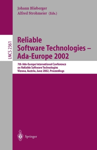 Imagen de portada: Reliable Software Technologies - Ada-Europe 2002 1st edition 9783540437840