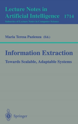 Cover image: Information Extraction 1st edition 9783540666257