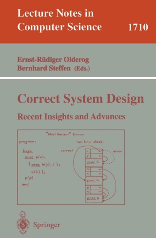 Imagen de portada: Correct System Design 1st edition 9783540666240