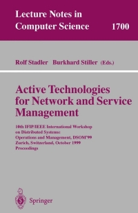 صورة الغلاف: Active Technologies for Network and Service Management 1st edition 9783540665984