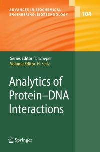 表紙画像: Analytics of Protein-DNA Interactions 1st edition 9783540481478