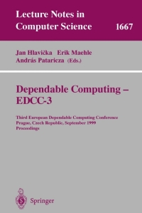 Cover image: Dependable Computing - EDDC-3 1st edition 9783540664833