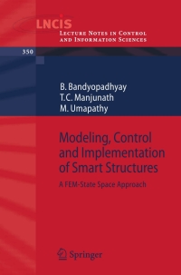 Cover image: Modeling, Control and Implementation of Smart Structures 9783540483939