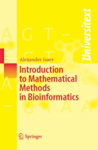 Cover image: Introduction to Mathematical Methods in Bioinformatics 9783540219736