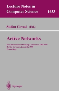 Cover image: Active Networks 1st edition 9783540662389