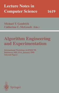 Cover image: Algorithm Engineering and Experimentation 1st edition 9783540662273