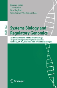 Immagine di copertina: Systems Biology and Regulatory Genomics 1st edition 9783540482932
