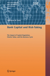 表紙画像: Bank Capital and Risk-Taking 9783642421020