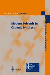 Cover image: Modern Solvents in Organic Synthesis 1st edition 9783540662136