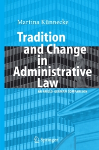 Cover image: Tradition and Change in Administrative Law 9783540486886